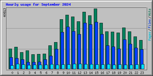 Hourly usage for September 2024